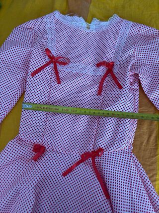 Traje Chulapa Niña Rojo Lunares 6 meses-1 año