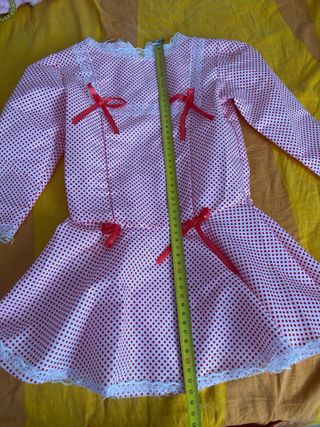 Traje Chulapa Niña Rojo Lunares 6 meses-1 año