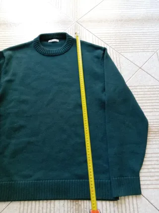 Maglione Zara Girocollo Verde Taglia L