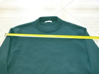 Maglione Zara Girocollo Verde Taglia L