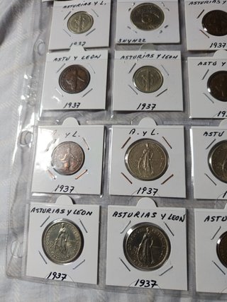 Monedas Guerra Civil Asturias y León 1937