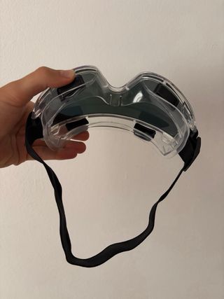 Gafas de esquí transparentes con lente espejada