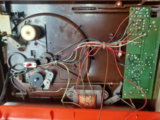 Giradischi portatile vintage Pathé Marconi La Voix de Son Maître