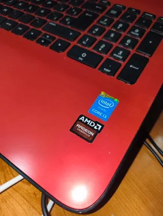 Portátil HP TPN-C125 Rojo - 1TB HDD - 12 GB RAM