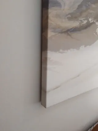 Cuadro Decorativo Beige y Blanco