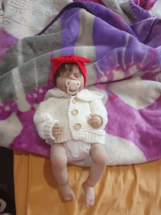 Muñeca Reborn Silicona con Chupete
