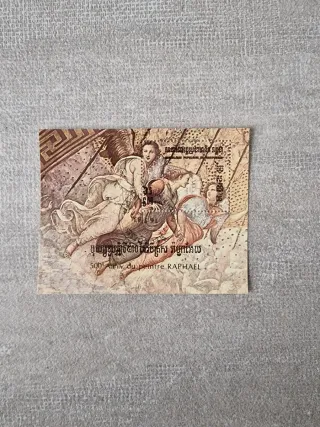 Foglietto francobollo 500° Anniv. Raphael