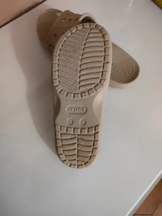 Ciabatte Crocs Beige Donna Tg 37.5