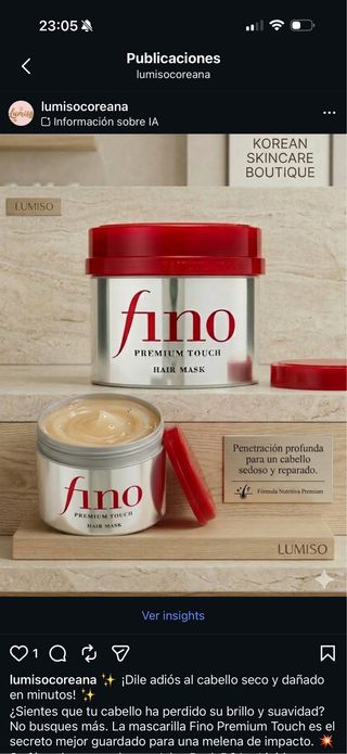 Mascarilla Fino Premium Touch Shiseido