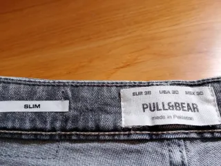 Pantalón chico Slim PULL&BEAR Talla 38 Gris