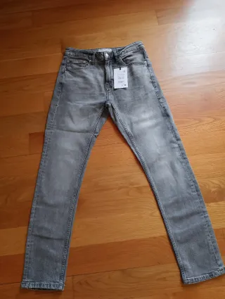 Pantalón chico Slim PULL&BEAR Talla 38 Gris