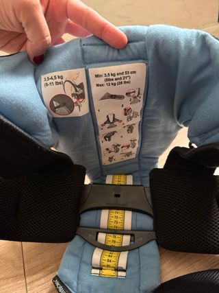 Mochila Portabebés BabyBjörn Negra