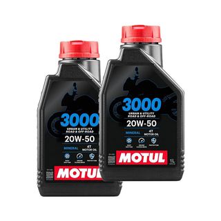 2x Motul 3000 20W50 4T 1L