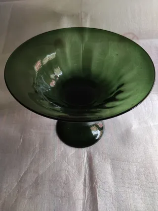 Frutero de cristal verde SIA
