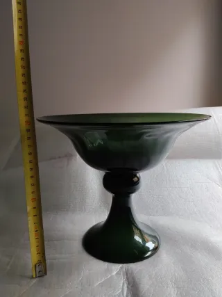 Frutero de cristal verde SIA