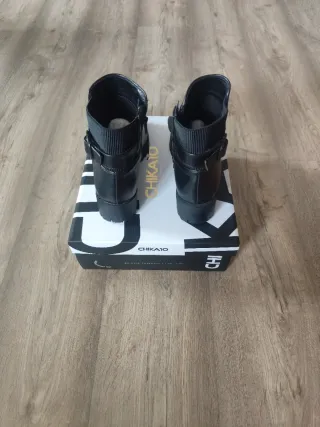Botines Chika10 Mujer Talla 38 Negro