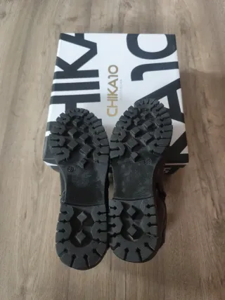 Botines Chika10 Mujer Talla 38 Negro