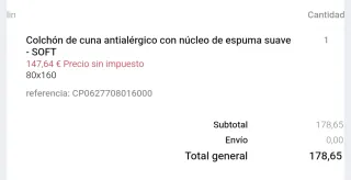 Cama infantil con barrera y colchón Pikolín