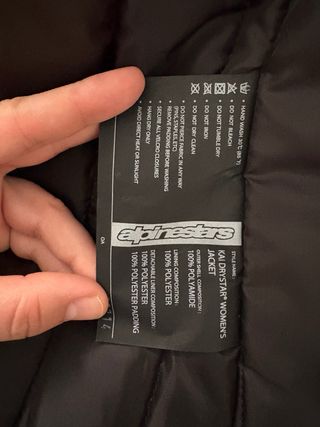 Chaqueta Moto Mujer Alpinestars Kai Drystar Negra