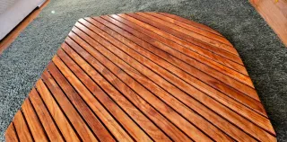 Tarima Esquinera de Teka Interior/Exterior