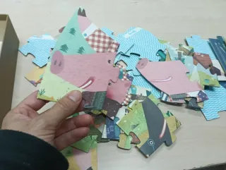 Puzzle grande. Tres Cerditos Londji 36 piezas