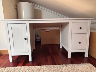 Escritorio Hemnes Ikea blanco total.