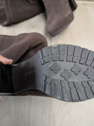 Botas altas de ante mujer