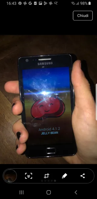 Samsung Galaxy S2 NFC Nero Funzionante
