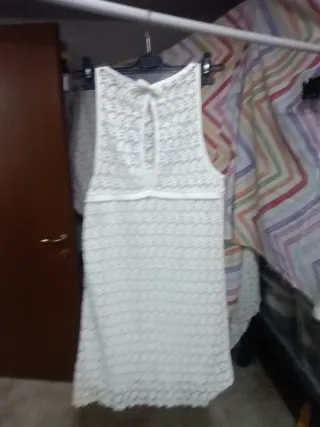 Abito uncinetto bianco taglia unica