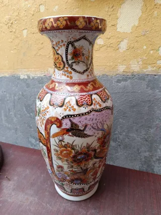 Jarrón chino decorado