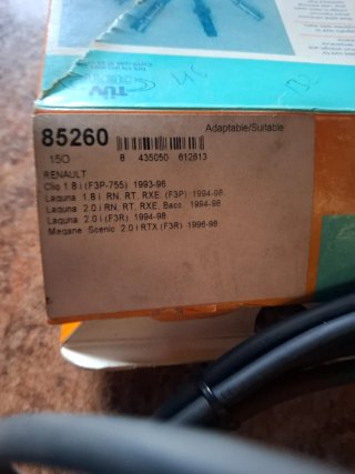 RENAULT CLIO I 1.8/MEGANE I 2.0 cables de encendid