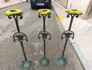 Candelabros de forja para decoración