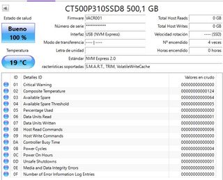 Disco Crucial P310 500GB SSD NVMe M.2 2280 - Nuevo