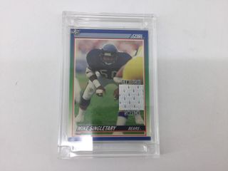 Tarjeta Mike Singletary Game Used Score