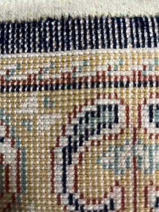 Alfombra Persa Beige y Azul Lana