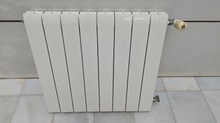 Lote 8 radiadores de aluminio + válvulas