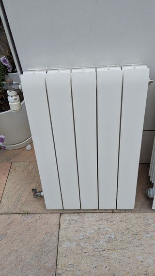 Lote 8 radiadores de aluminio + válvulas