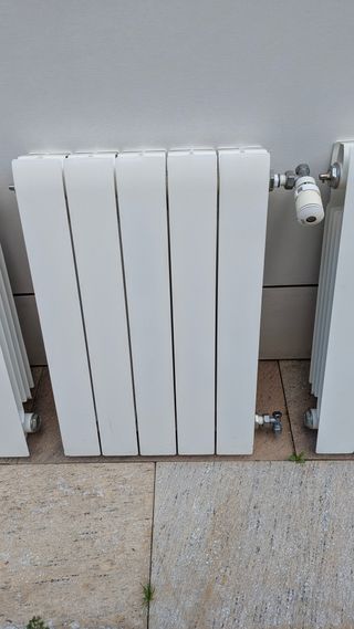 Lote 8 radiadores de aluminio + válvulas