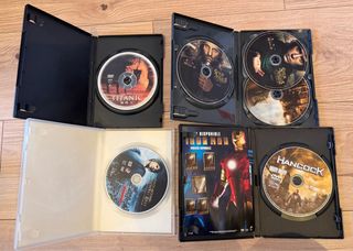 Lote 7 Películas DVD: E.T., Titanic, Hancock y más