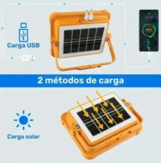 Foco Solar LED Batería Recargable