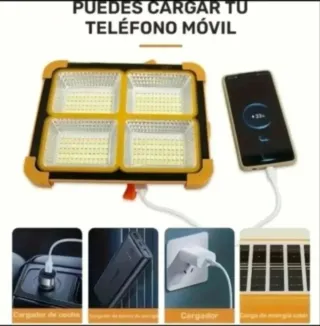 Foco Solar LED Batería Recargable