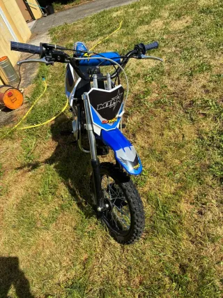 Pit Bike Malcor 125cc Motocross Negra/Azul