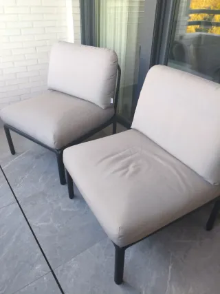 Sofá modular Nardi beige y gris