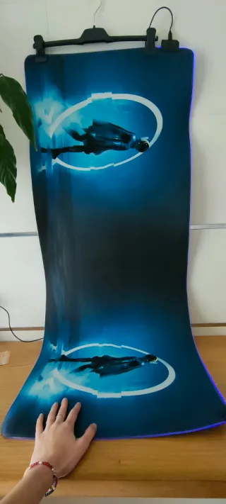Alfombrilla gaming RGB 1,20x0,50x0,04