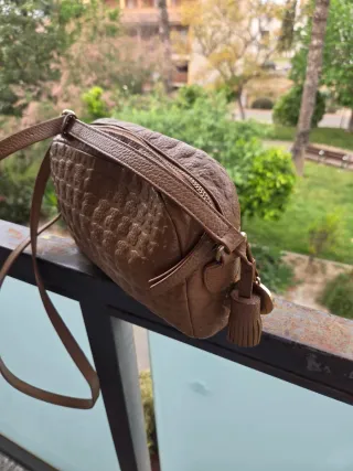 Bolso Tous Marrón Piel Texturizada