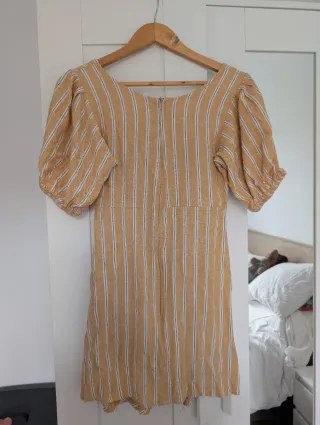 Vestido Verano Rayas Cut-out