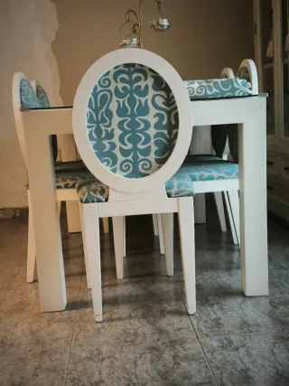 Mesa Comedor Extensible + 6 Sillas