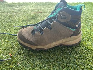 Botas Trekking Infantil Quechua Marrón/Verde