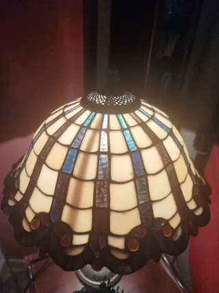 Lámpara Tiffany Cristal y Metal