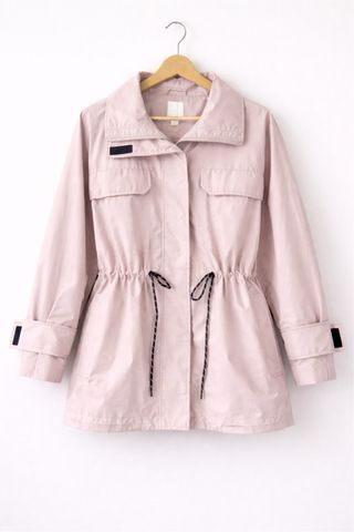 Chaqueta rosa oversize mujer